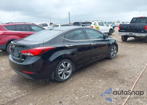2015 Hyundai Elantra Limited z USA, uszkodzony, nr VIN 5NPDH4AE0FH609161